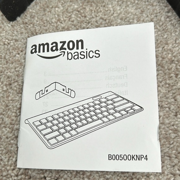 AmazonBasics Bluetooth Keyboard with Mini Travel Stand for Android Devices - Picture 5 of 5